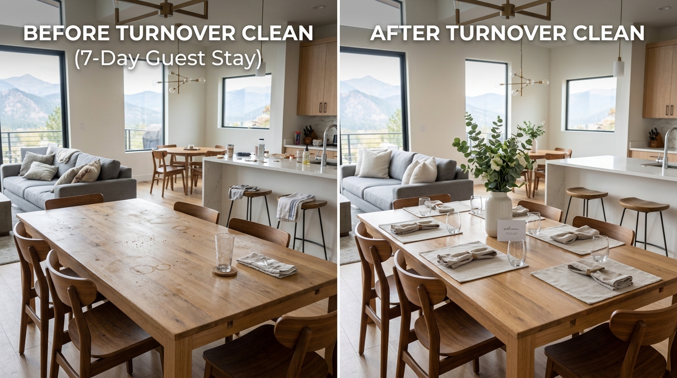 Before and after turnover clean: All-Purpose Cleaners