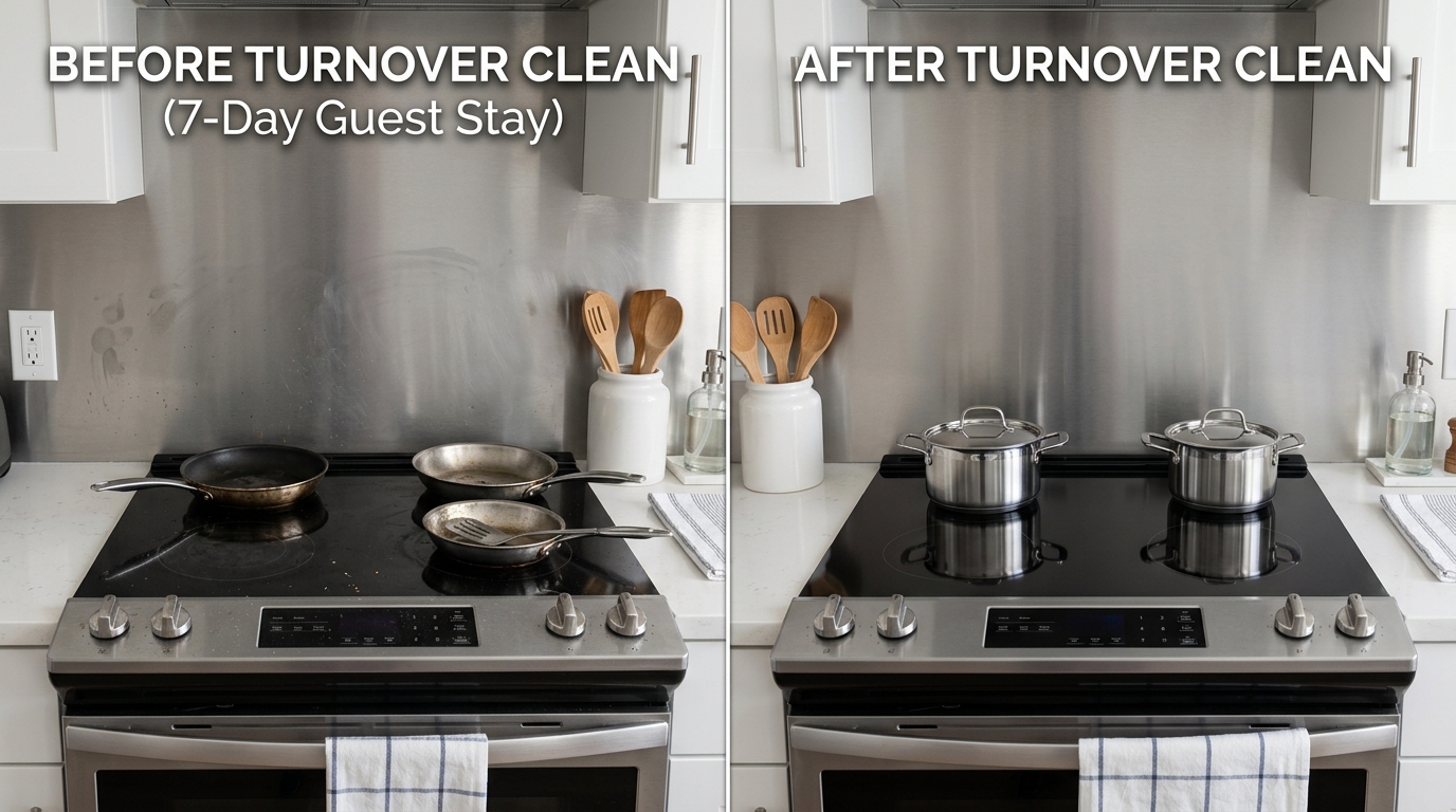 Before and after turnover clean: Kitchen Cleaners & Degreasers