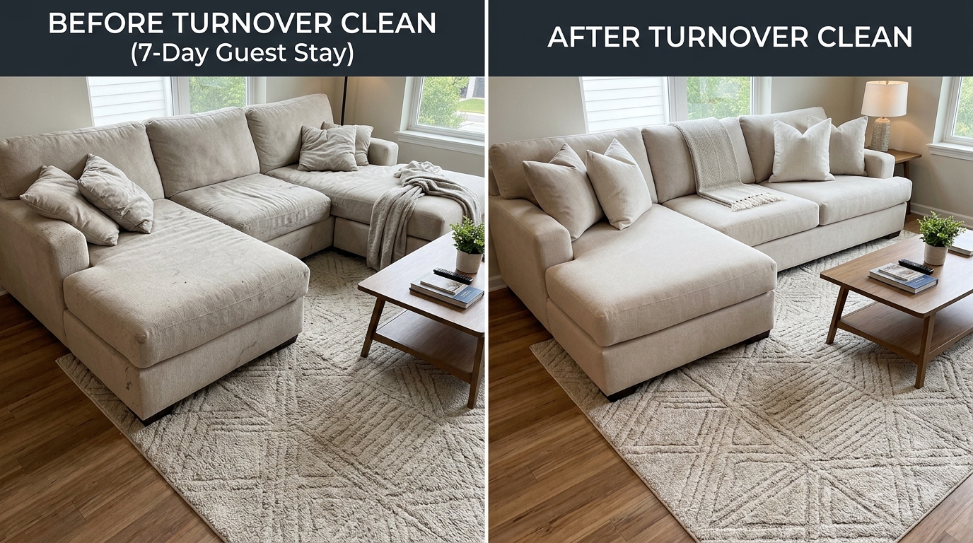 Before and after turnover clean: Odor & Pet-Turnover Products